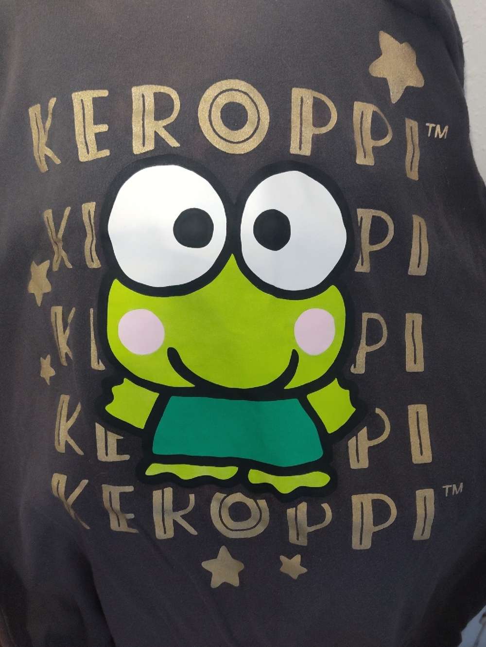 Keroppi Graphic Tee - Green Character Print